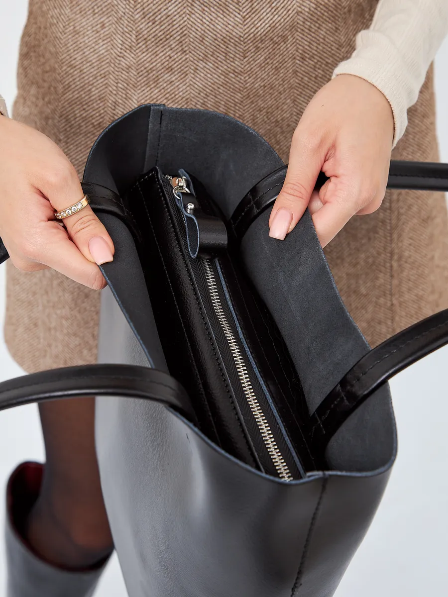 Bolsa Tote Grande Couro Legítimo Viena