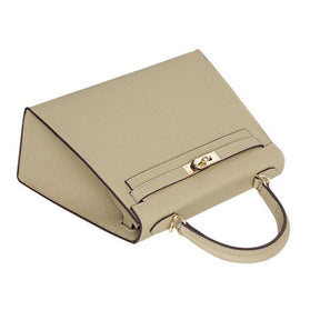 Bolsa Classic Média Couro Legítimo Madri Ferragem Dourada