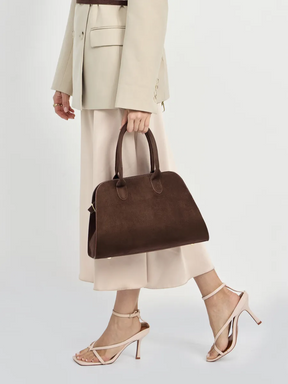 Bolsa Tote Grande Suede Hazel