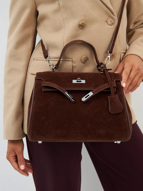 Bolsa Classic Média Suede Madri