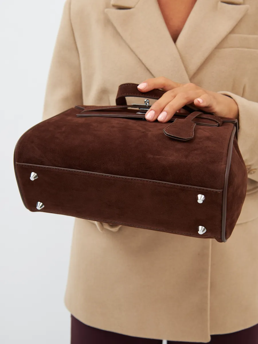 Bolsa Classic Média Suede Madri