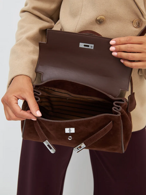 Bolsa Classic Média Suede Madri