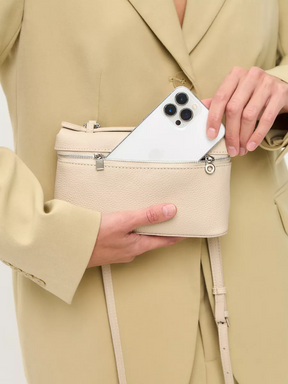 Bolsa Transversal Pequena Couro Legítimo Sintra