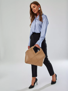 Bolsa Trançada Couro Legítimo Jacarta