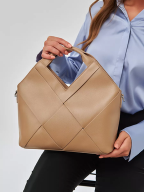 Bolsa Trançada Couro Legítimo Jacarta