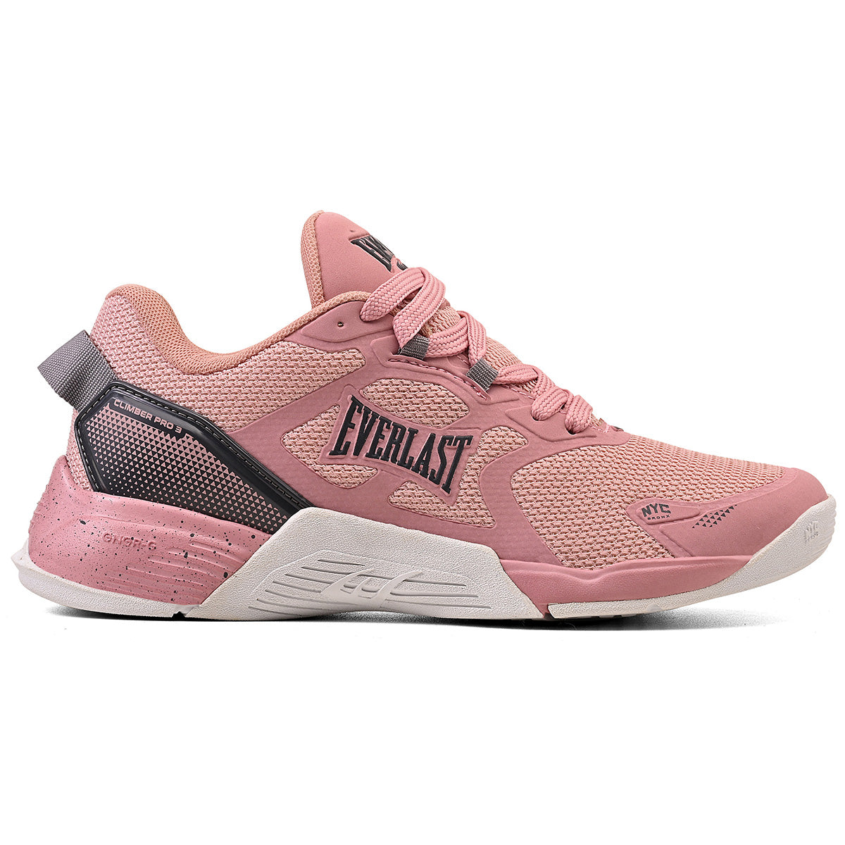 LANÇAMENTO - Tênis de Cross/Treino Everlast Climber Pro 3 - Rosa / Cinza - Feminino