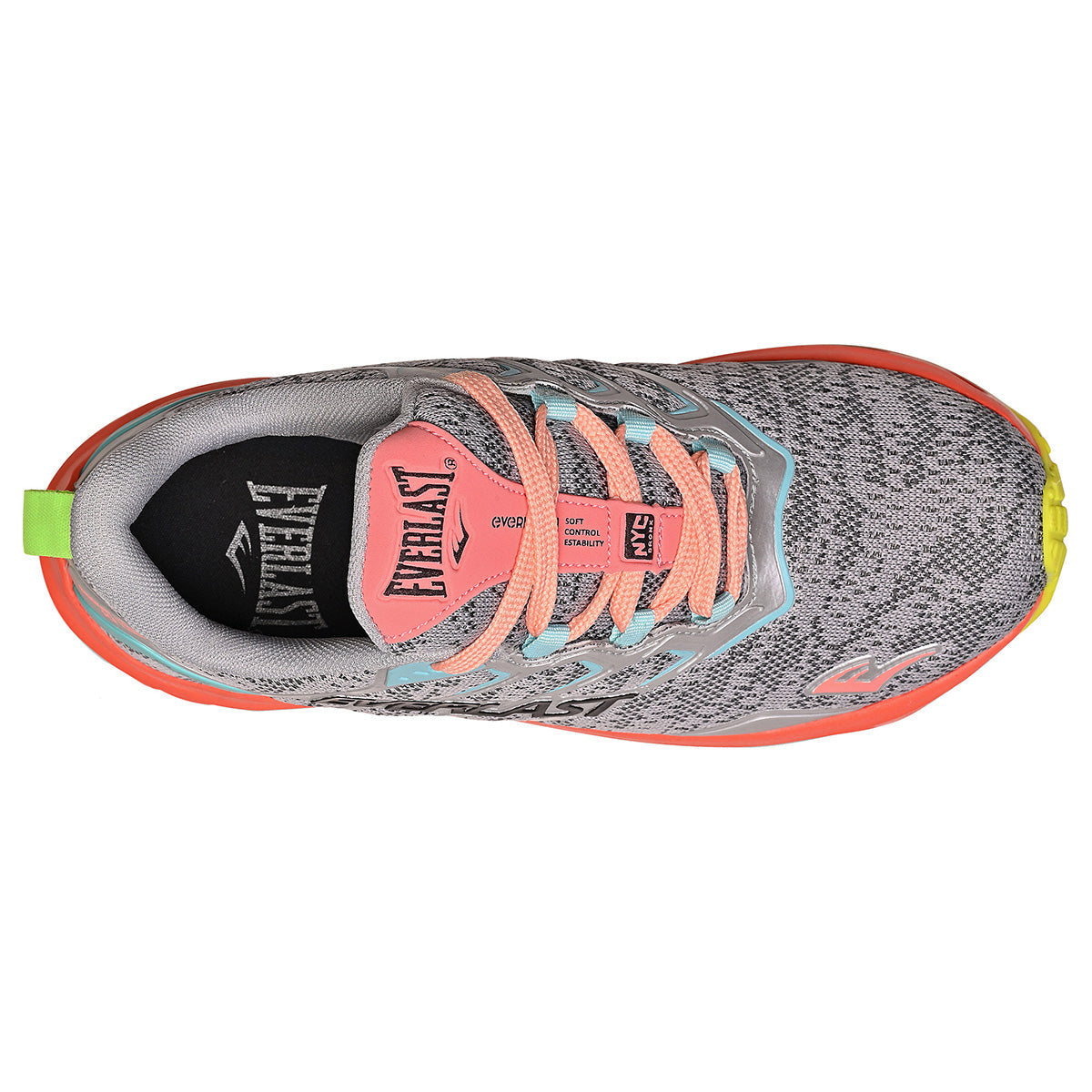 LANÇAMENTO  - Tênis de Corrida Everlast Climber Run - Cinza / Rosa - Feminino