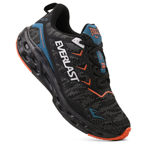 LANÇAMENTO - Tênis de Corrida Everlast Climber Run - Preto / Laranja - Unissex