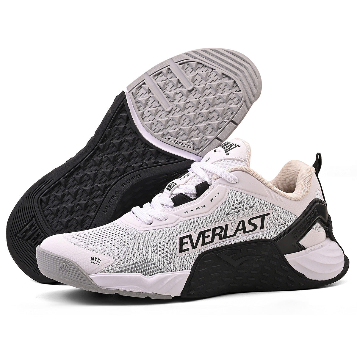 LANÇAMENTO - Tênis de Cross/Treino Everlast Climber Ultra - Branco / Preto - Feminino
