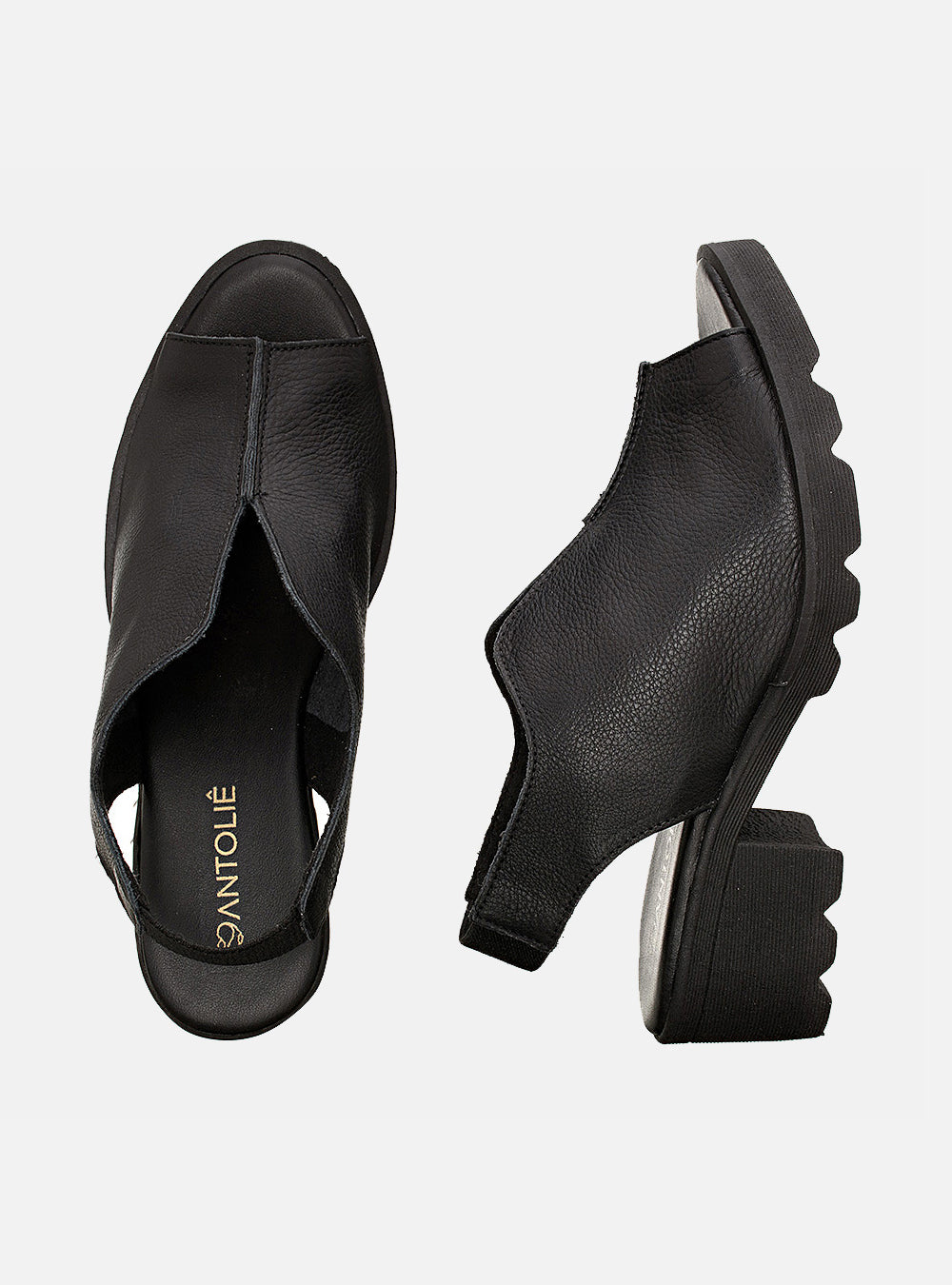 Sandália em Couro Cotton Valentina Preta