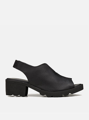 Sandália em Couro Cotton Valentina Preta