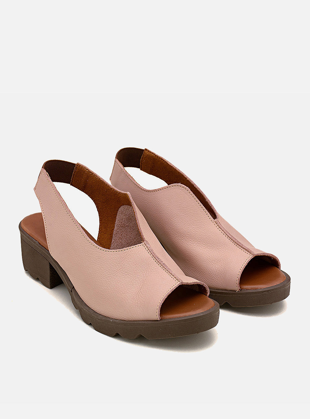 Sandália em Couro Style Valentina Nude