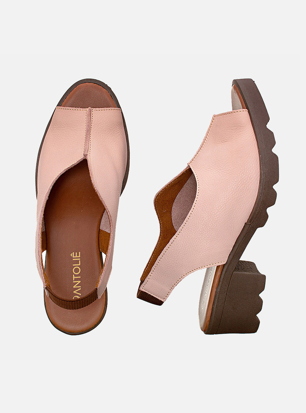 Sandália em Couro Style Valentina Nude