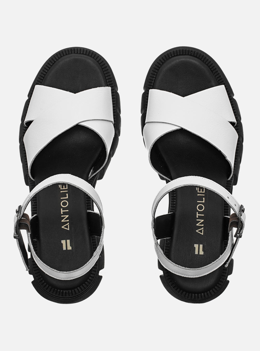 Sandália em Couro Tratorada Maitê Branco