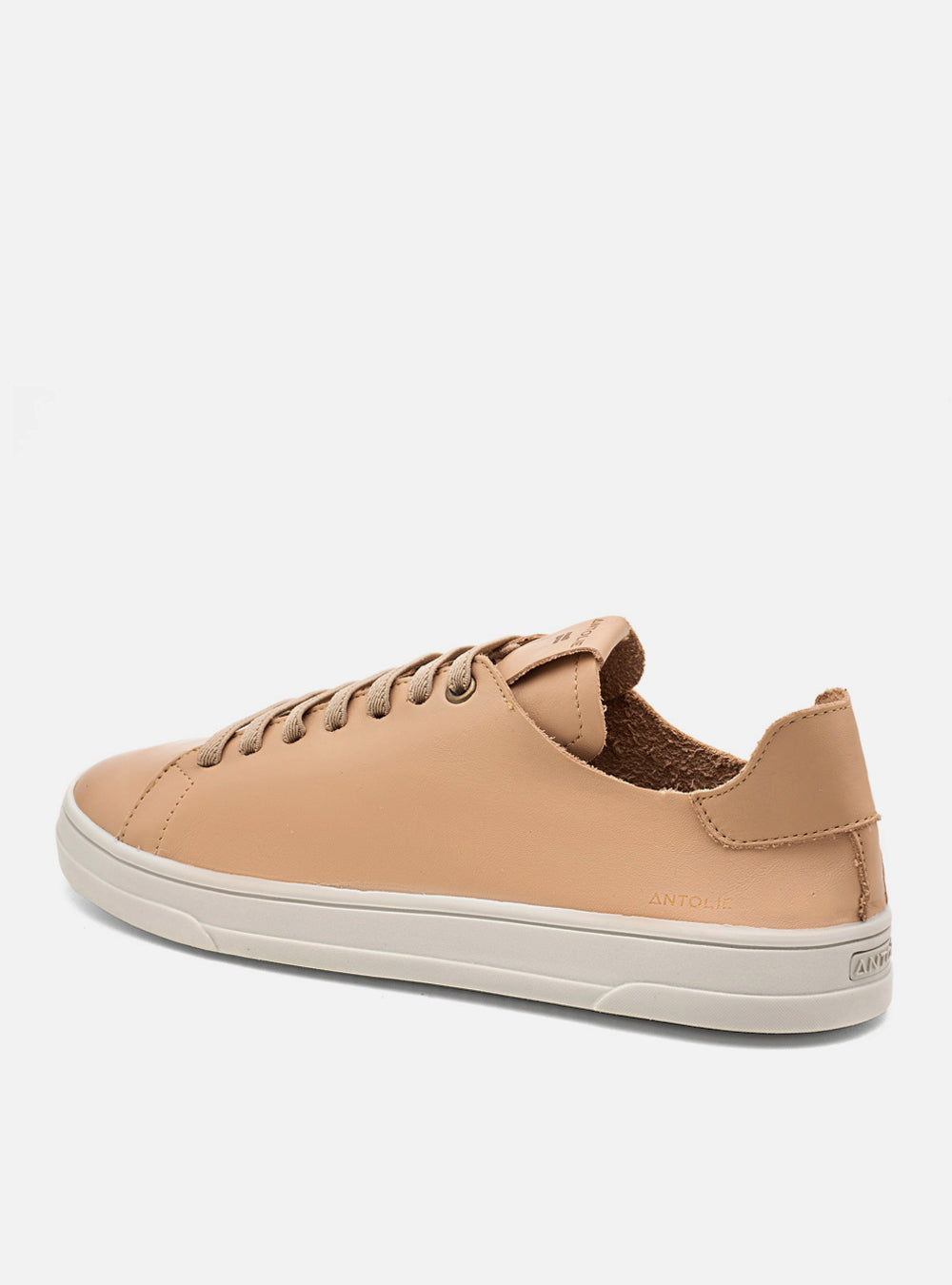 Tênis em Couro Nude Elástico Basics