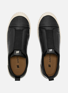 Kit Duo Tênis Slip On | Tênis em Couro Slip On Preto + Branco