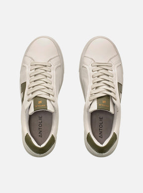 Tênis em Couro Snow e Verde Icon