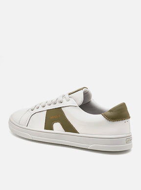 Tênis em Couro Snow e Verde Icon