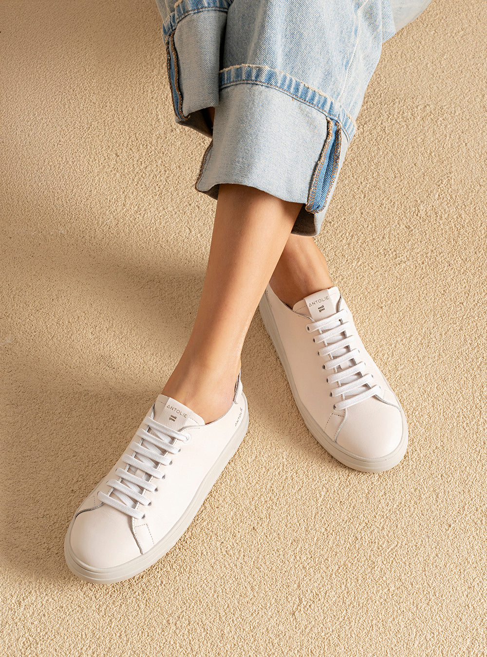 Tênis em Couro Snow Elástico Basics